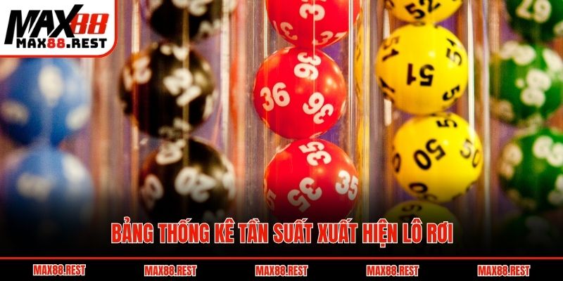 Bảng thống kê tần suất xuất hiện lô rơi