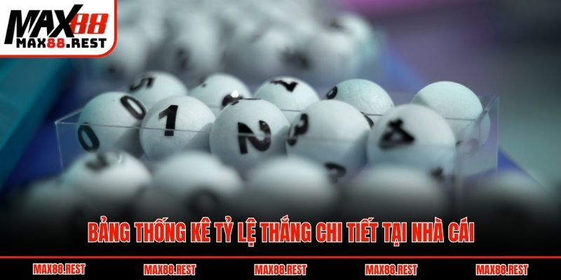 Bảng thống kê tỷ lệ thắng chi tiết tại nhà cái