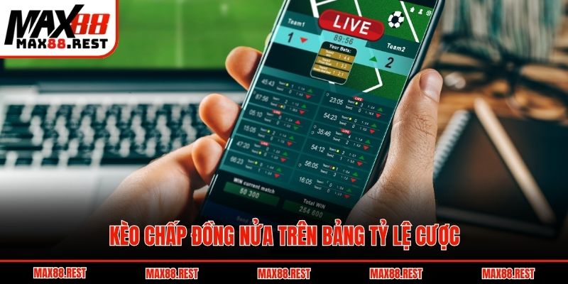 Kèo chấp đồng nửa trên bảng tỷ lệ cược